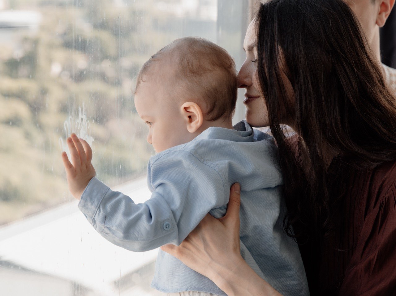 Elina with her son Emir